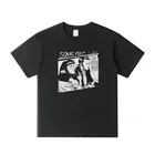 Футболка мужская хлопковая с коротким рукавом, винтажная уличная одежда в стиле Харадзюку, топ с принтом криминальной фантастики, для звуковой молодежи, на лето