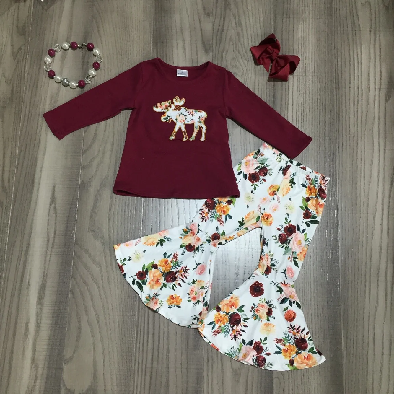 Весенне зимняя одежда для маленьких девочек детская из хлопка бордовые брюки