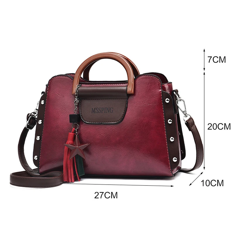 Сумка женская из искусственной кожи с кисточками 2019 | Багаж и сумки