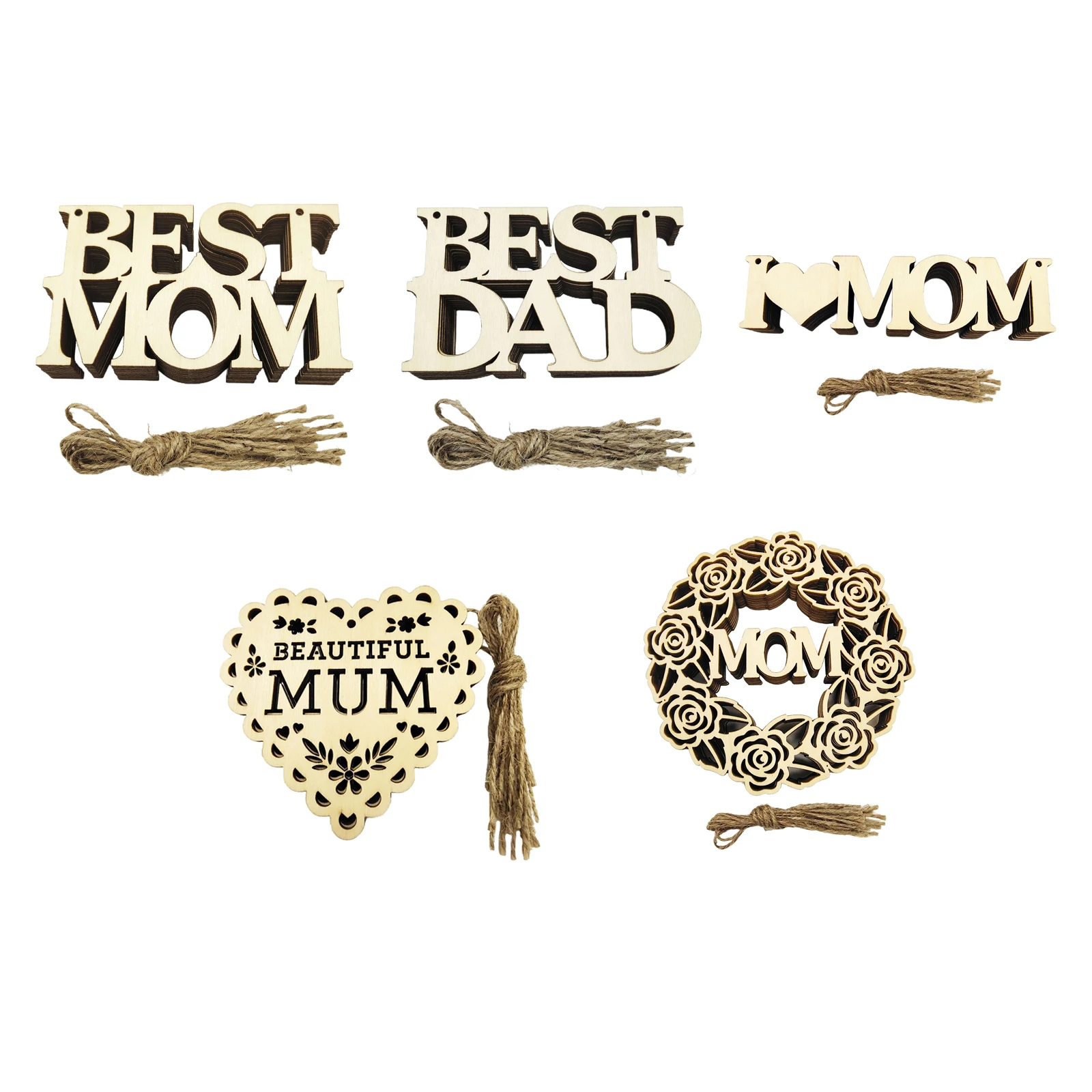 

Wooden Wall Hanging Decoration, Sign & Plaque Ornament Gift for Mother Father Friends