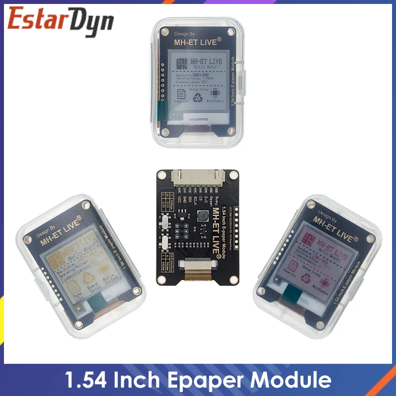 Модуль Epaper для Arduino STM raspberry pi ESP32 1 54 дюйма E-Ink дисплей EInk SPI поддержка Global/Part |
