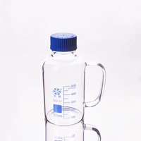 reagent bottlewith blue screw coverborosilicate glass handlecapacity 500mlgraduation sample vials plastic lid