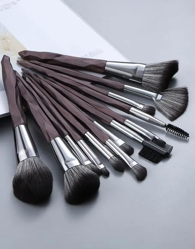 

13pcs Irregular Wooden Handle Brush Sets