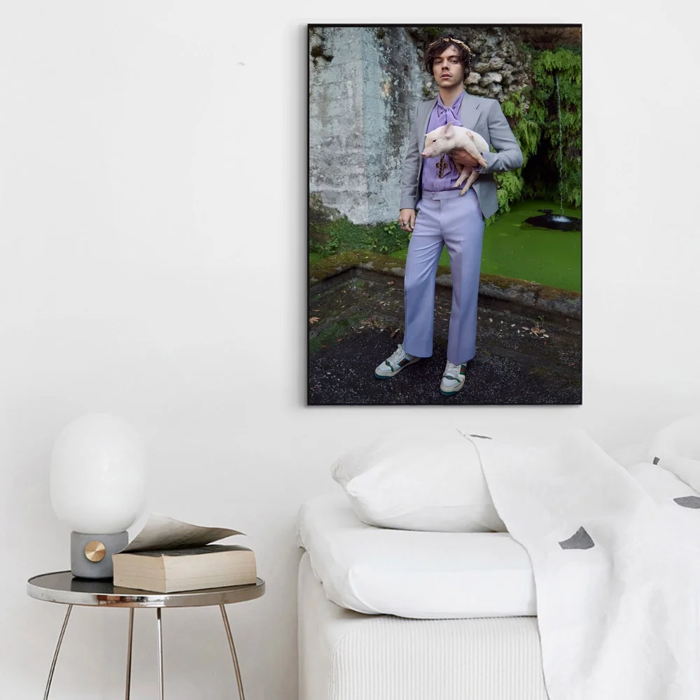 Музыкальный постер Гарри стилей холст Художественная печать настенные картины