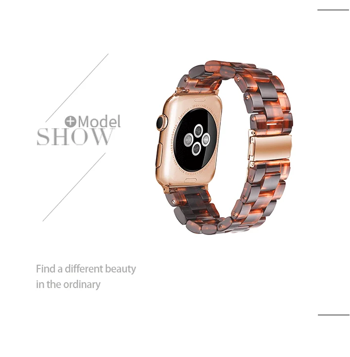 18 цветов, ремешок из итальянской смолы для APPLE Watch 5 4 3 44 мм/42 мм Iwatch 40 мм 38 мм, браслет на запястье, керамический ремешок для Apple Watch, ремешок для часов