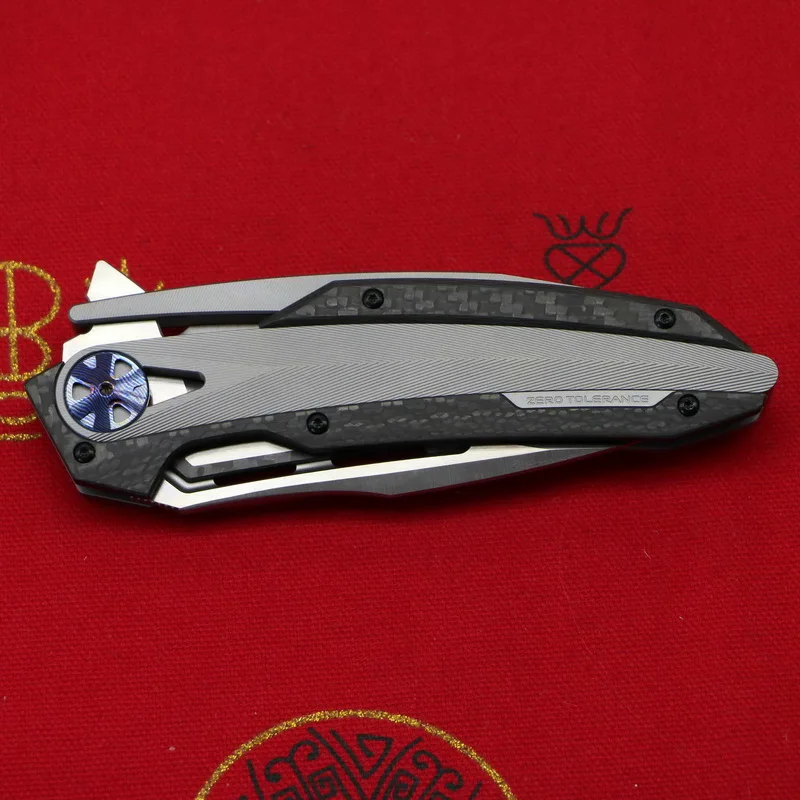 Новинка KANEDEIIA ZT0999 складной нож M390 лезвие Титан+ рычаг CF утилита Кемпинг Охота Карманные Ножи EDC инструменты