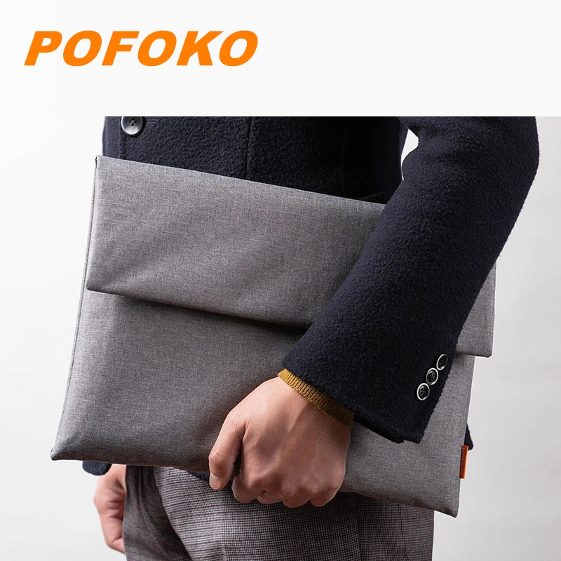 Брендовая сумка для ноутбука Pofoko 12 13 14 15 6 16 дюймов компьютерная чехол Macbook Air Pro