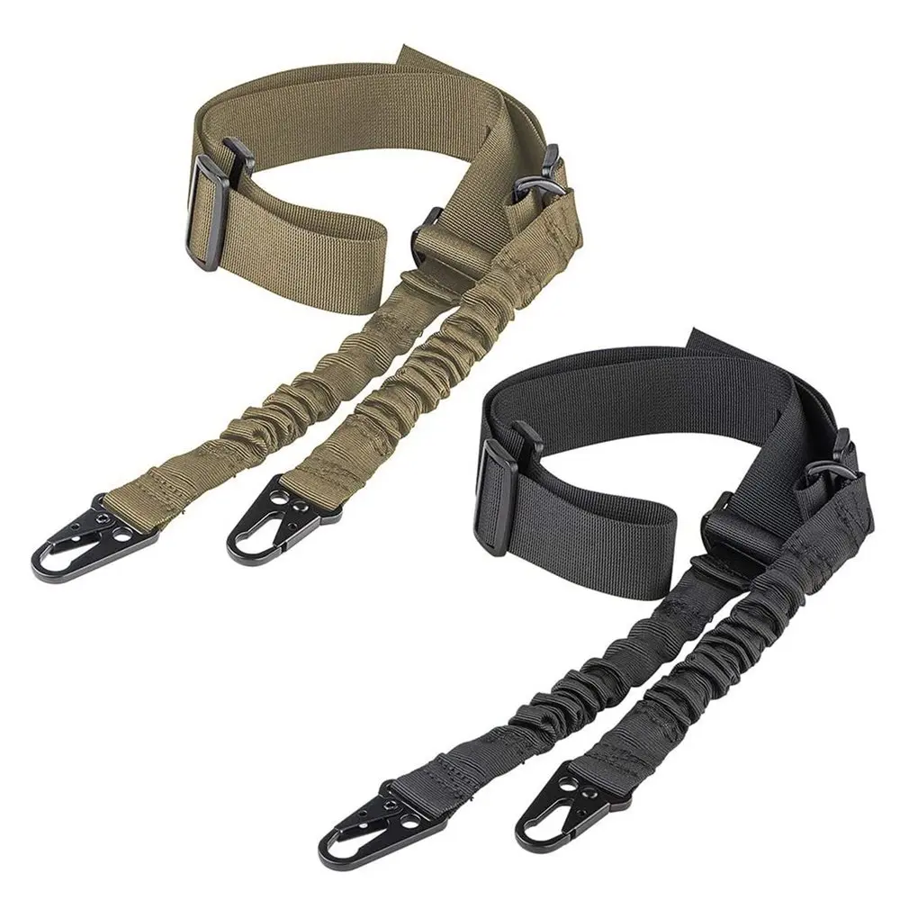 

2PCS Tactical 2 Point Gun Sling Shoulder Strap Outdoor Rifle Sling With QD Metal Buckle Shotgun Gun Belt Hunting Gun Accessories