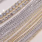 Горячая полные размеры блестящие теннис цепи Цепочки и ожерелья с креплением микро-паве кубический ожерелье из циркона Для мужчин хип-хоп со льдом Bling CZ Цепочки и ожерелья ювелирных изделий