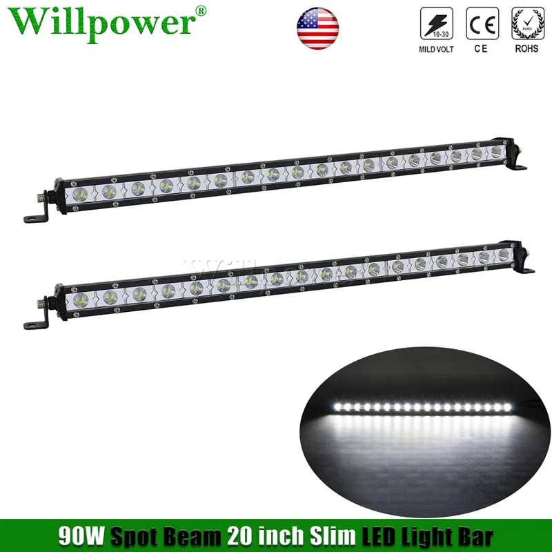 

Car Light 20 inch Slim LED Light Bar Spotlight 4x4 Truck SUV Offroad Grille Driving Fog Lightbar ATV UTV LED Work Light Bar