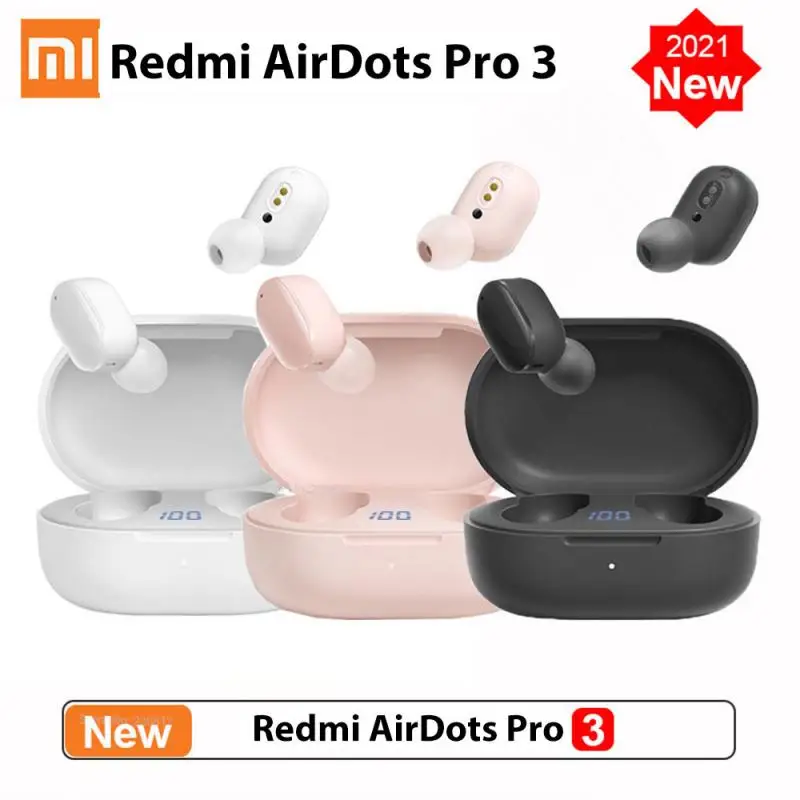 Auriculares inalámbricos para Redmi AirDots Pro 3, cascos estéreo de graves, manos libres con