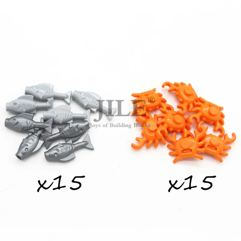 Food combination2 Moc Food Building Blocks Fruit Apple Banana Frish Dish Drumstick Sausage Bone DIY Bricks Bulk Set Compatible with City View Toys - Цвет: Food combination2