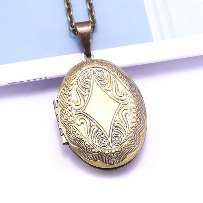 Новинка 2021 Овальный медальон в скандинавском стиле с резными цветами полосками