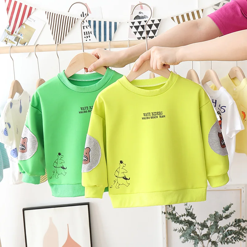 Новинка весенне Осенняя детская повседневная одежда рубашка с принтом для