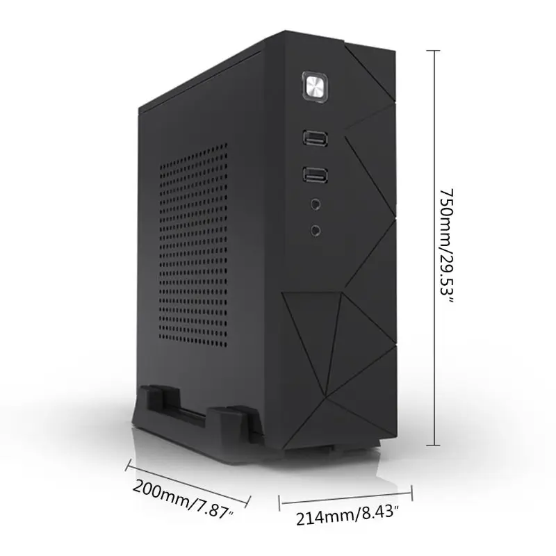 JX01 SECC Mini ITX шасси для HTPC игровой чехол компьютера Настольный ПК корпус Прямая