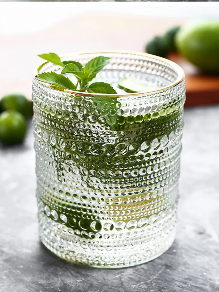 Бесплатная доставка винтажный стакан для воды из бисера холодных напитков