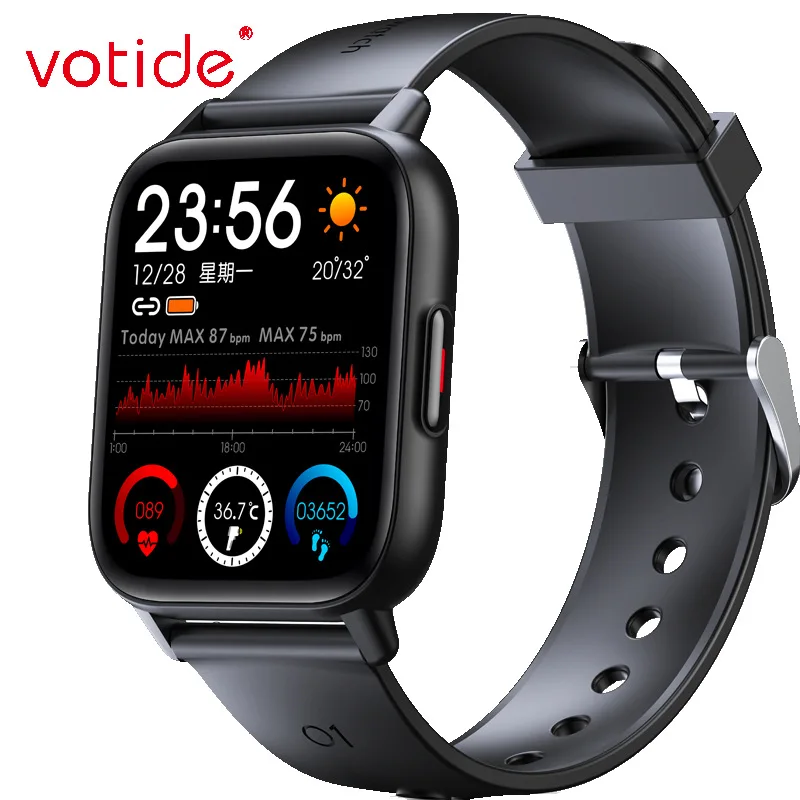 

New Large Screen Ym12 Smart Watch Bluetooth Heart Rate Blood Oxygen Body Temperature Sports Bracelet Cross-Border Smart Watch