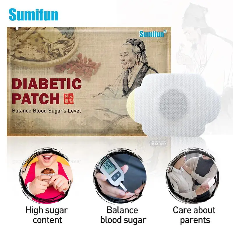 

Sumifun 6Pcs Diabetic Patch Reduce Glucose Content Stabilizes Blood Pressure Balance Sugar Slimming Patch Medical Herbal Plaster