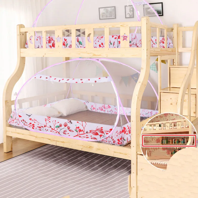 Student Bunk Bed Mosquito Net Double-Door Dormitory Mongolian Yurt Netting Portable Tent Canopy Curtains 1Piece | Дом и сад