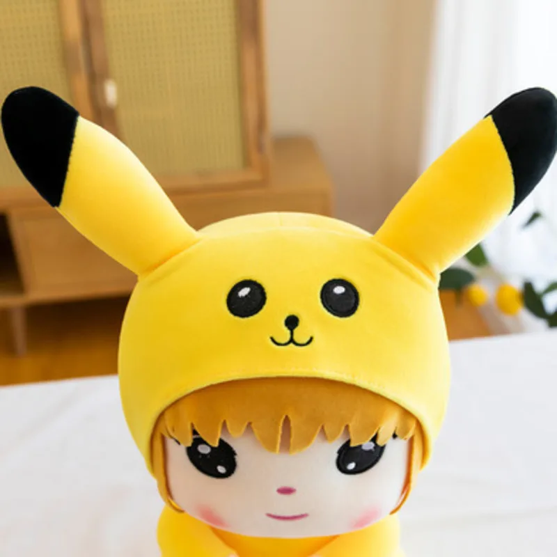 Juguetes de peluche de Pikachued Pokemon para ni&ntilde;as, mu&ntilde;ecos de Anime de Pikachued, pel&iacute;cula de Jap&oacute;n, decoraci&oacute;n del hogar, regalos de cumplea&ntilde;os para ni&ntilde;os, novedad-4