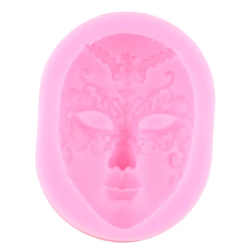 DIY Art Craft Mask Silicone Mold Fondant Molds Cake Decorating Tools Gumpaste Mould Polymer Clay Resin | Дом и сад