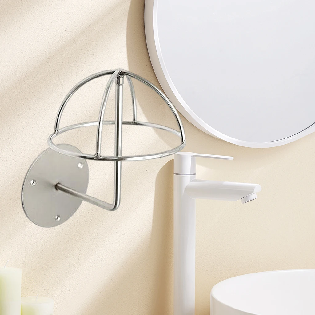 

Entryway Wall Mounted Wire Stainless Steel Cap Wig Hanger Display Rack, Convenient Storage