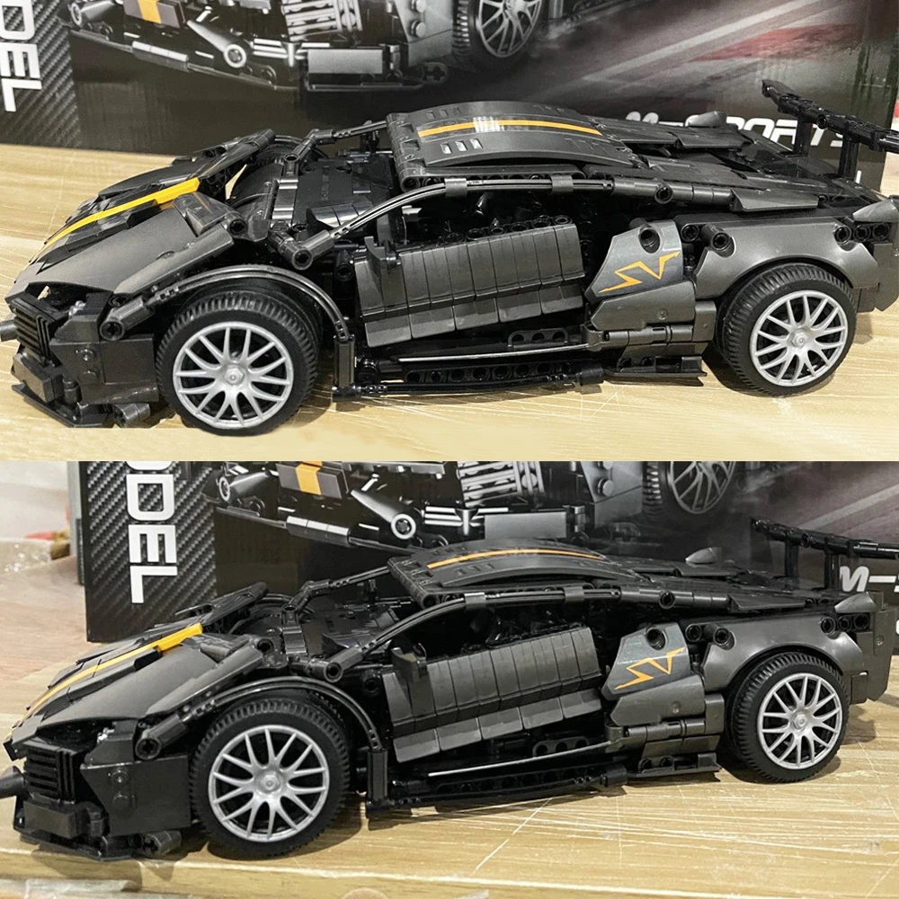 Creatoring Expert 1337 шт. высокотехнологичная 488 RSR формула гоночный автомобиль Moc