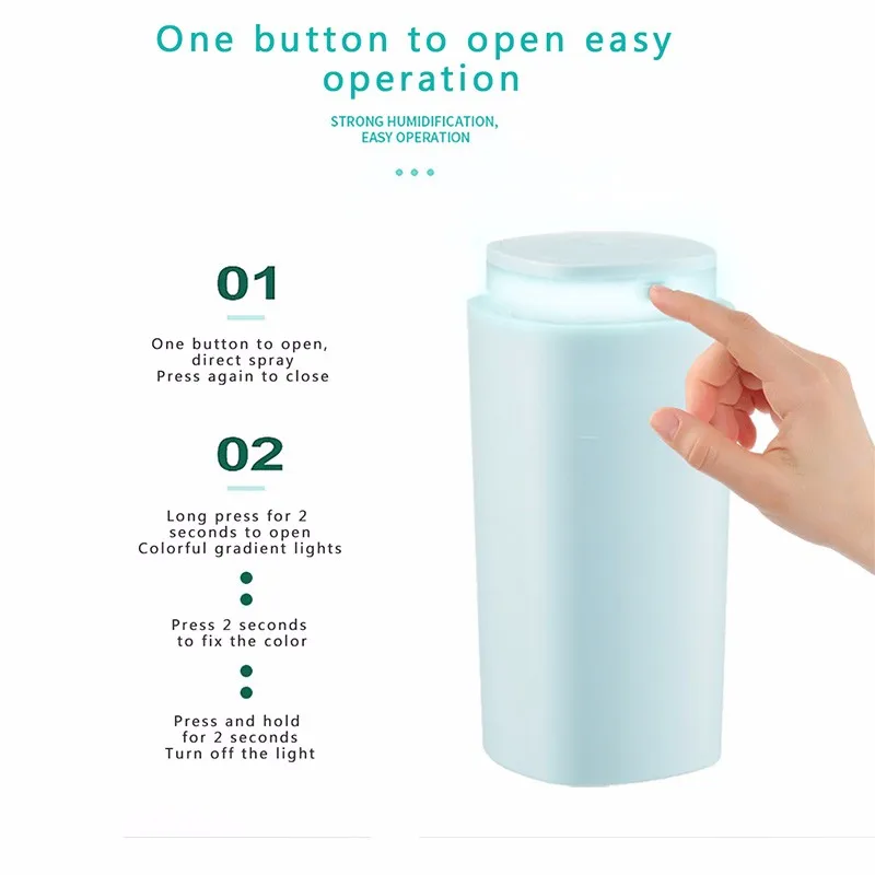 320 мл USB зарядка увлажнитель мини автомобильный Настольный воздуха диффузор