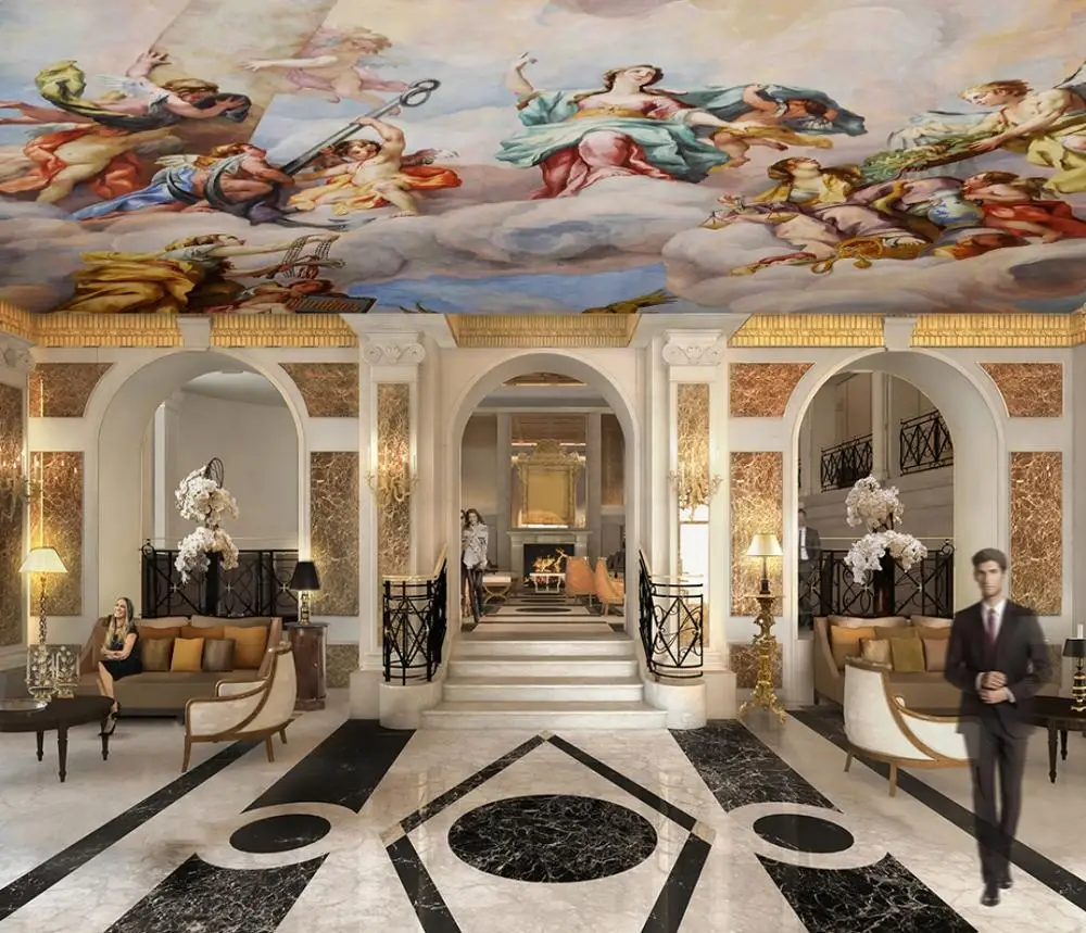 Как сделать фрески на потолке - 95 фото