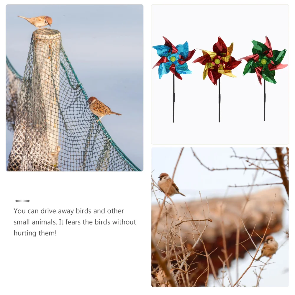 

3Pcs Kids Windmill Toy Adorable Wind Kindergarten Decorative Party Prop