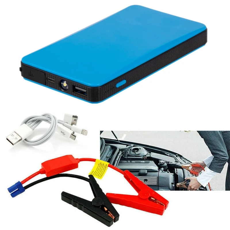 12V многофункциональный автомобильный стартер зарядное устройство Power Bank Booster Blue |