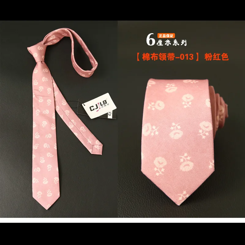 

2020 6cm Cotton Neck Tie for Men Slim Tie Floral Printed Necktie Shirt Narrow Cravat Party Formal Neckties Custom LOGO
