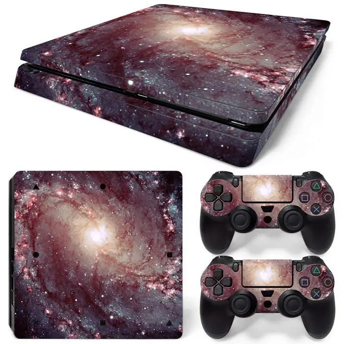 Небесный дизайн для PS4 тонкая консоль и контроллеры наклейки для ps4 тонкая кожа Наклейка для ps4 тонкая виниловая наклейка