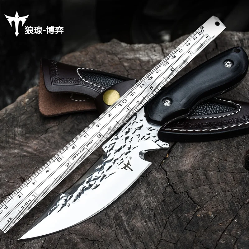 

WIND Self-defense knife, outdoor survival tactical knife, camping knife, high sharp hunting knife,spring spring steel forged