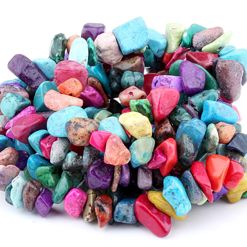 Бусины из натурального камня бусины чипсы 5 8 мм кристалл тигровый глаз нитка 16