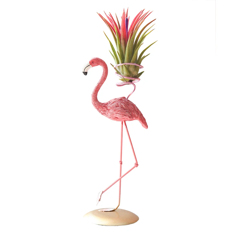 

New Nordic Home Decoration Purified Air Plant Flamingo Shape Combination Home Indoor Green Plant Potted Home Garden Decoration
