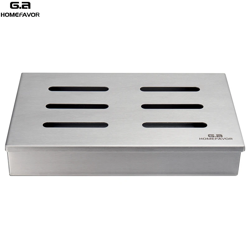 G.a HOMEFAVOR брендовый коптильня с деревянной стружкой для гриля нержавеющая сталь