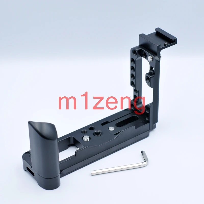 

X100V with hotshoe Extended Vertical Quick Release QR L Plate/Bracket Holder Grip for Fuji X-100V camera RRS arca tripod