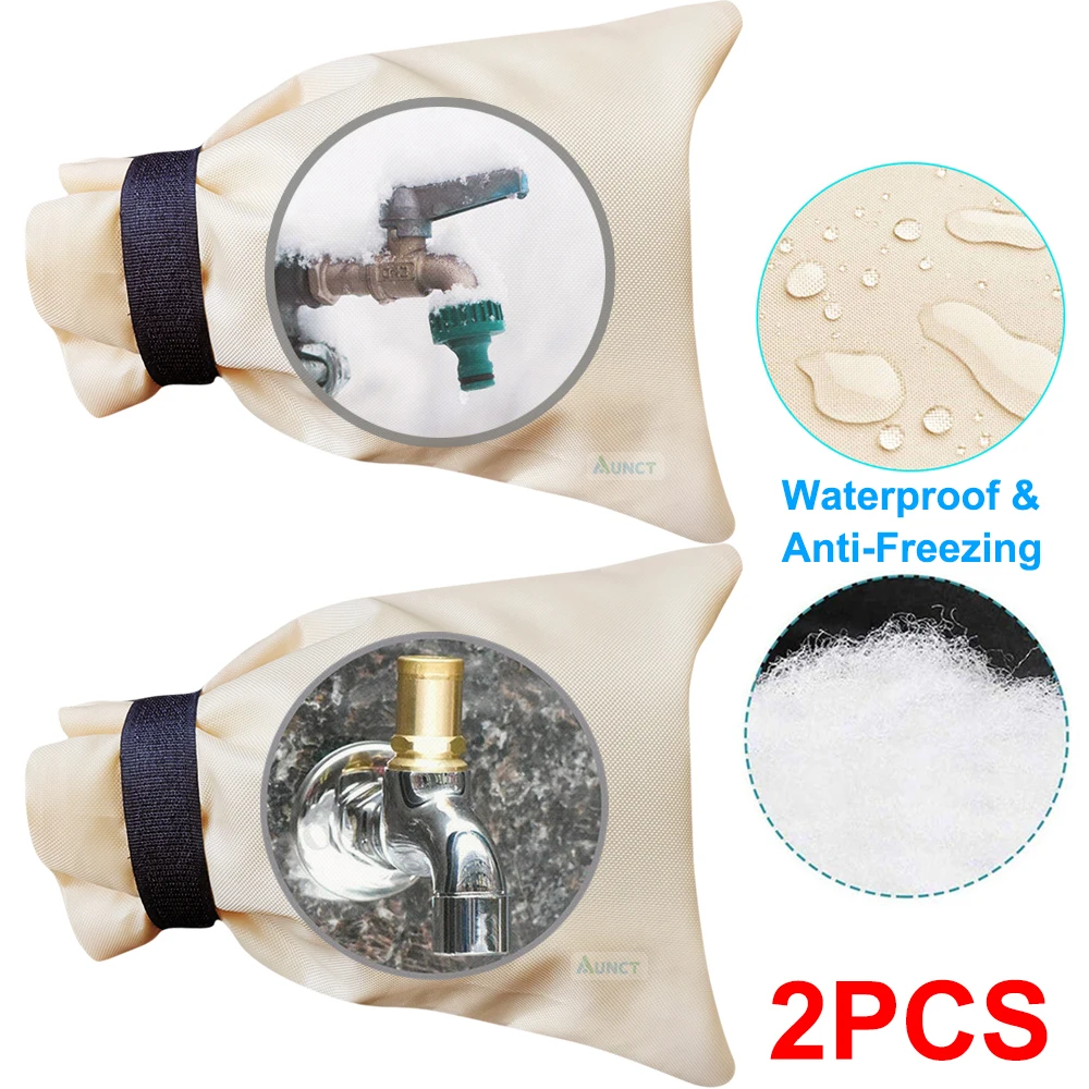 

2PCS Faucet Covers Winter Saving Tap Antifreeze Protection Covers Outdoor Faucet Frost Protection Cover Saving Tap Covers