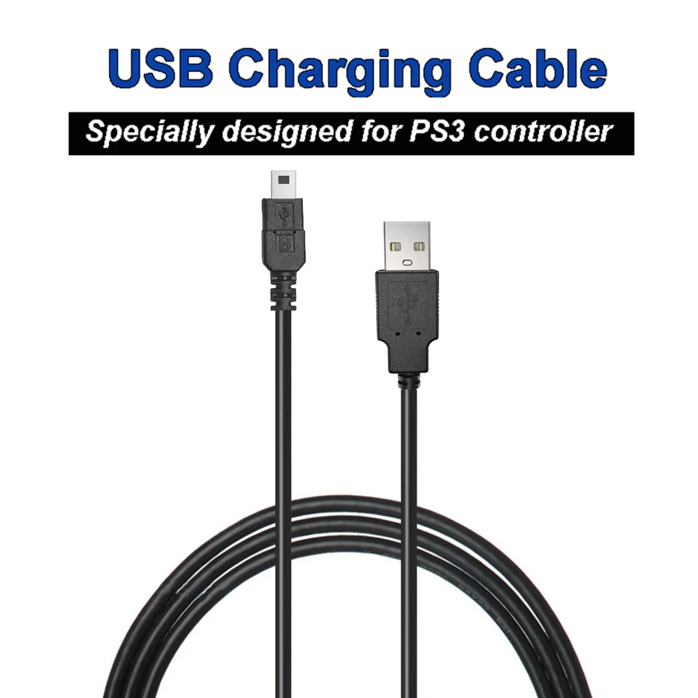3 м/2 0 фута мини USB зарядный кабель для Sony Playstation магнитное кольцо шнур передачи