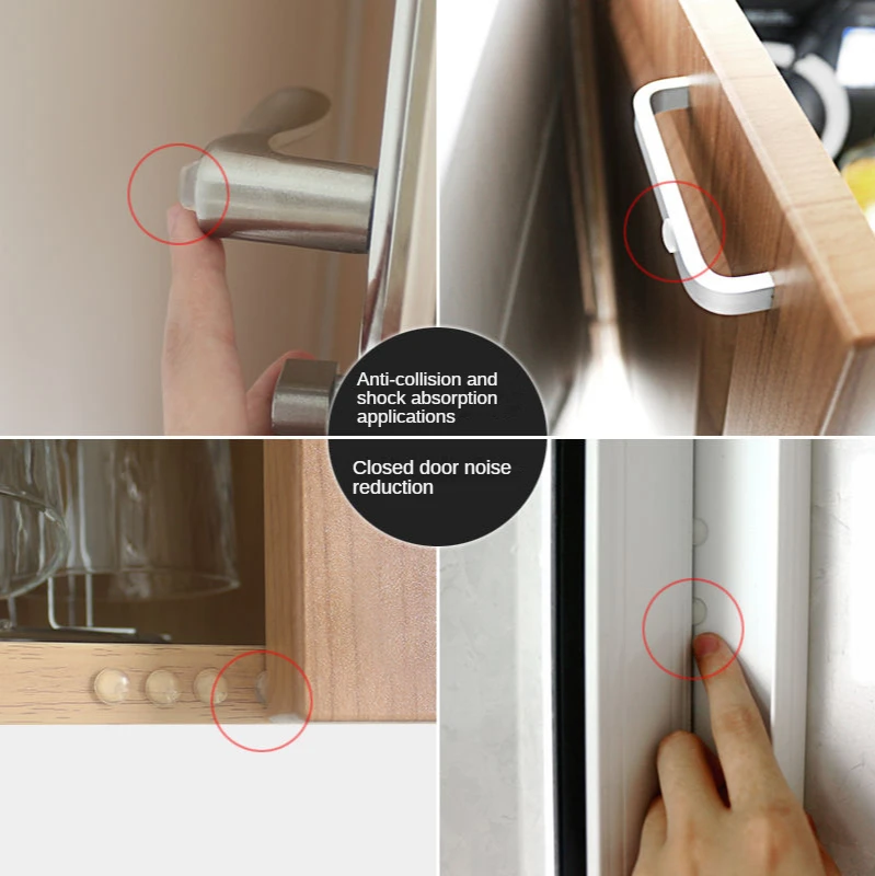 Anti-Collision Sticker Cabinet Door Mute Silicone Particle Buffer Silencer Colloid Self-Adhesive Furniture | Обустройство дома