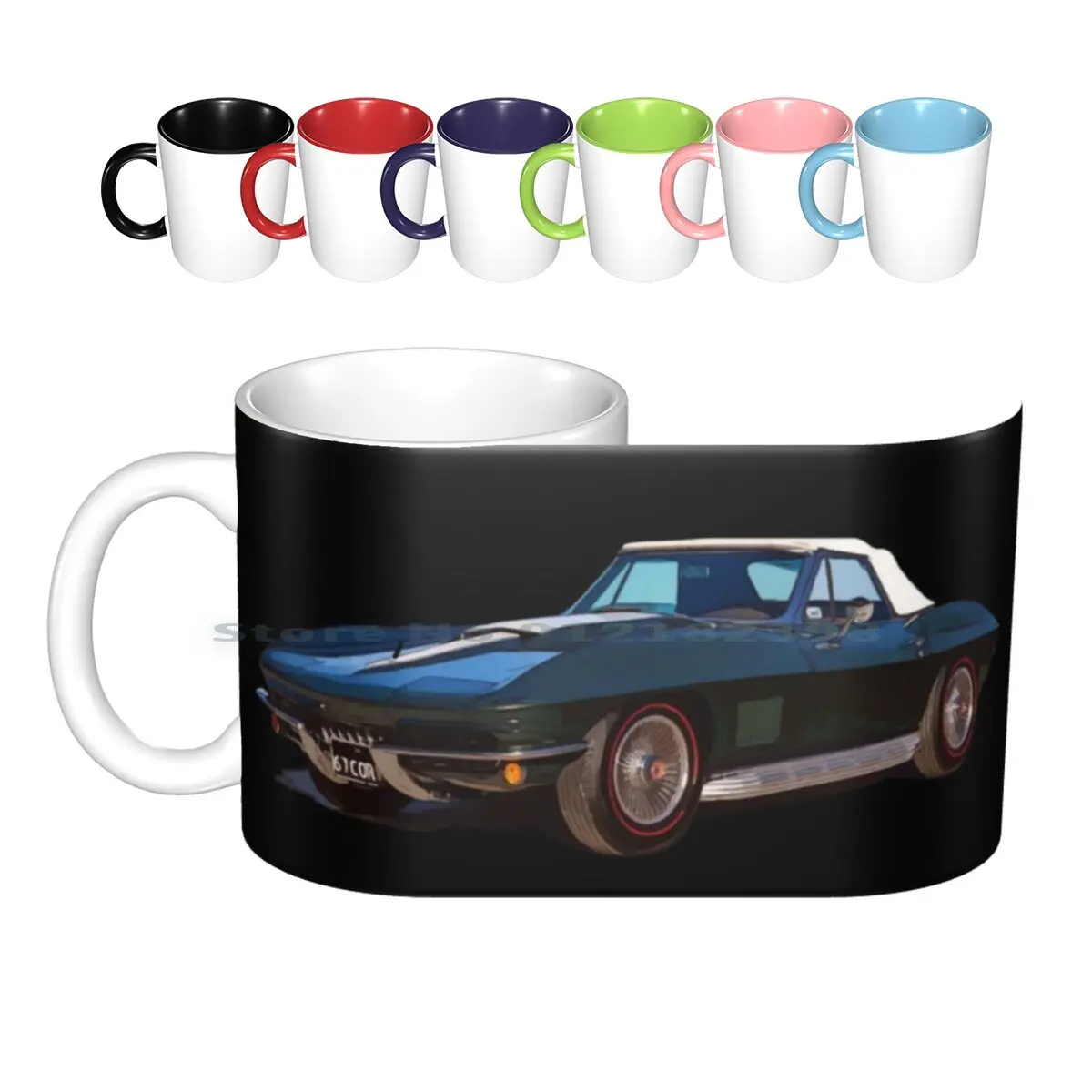 

Керамические кружки 67 Corvette Stingray, кофейные чашки, Кружка для молока и чая 67 67 Corvette 67 Corvette Stingray Corvette