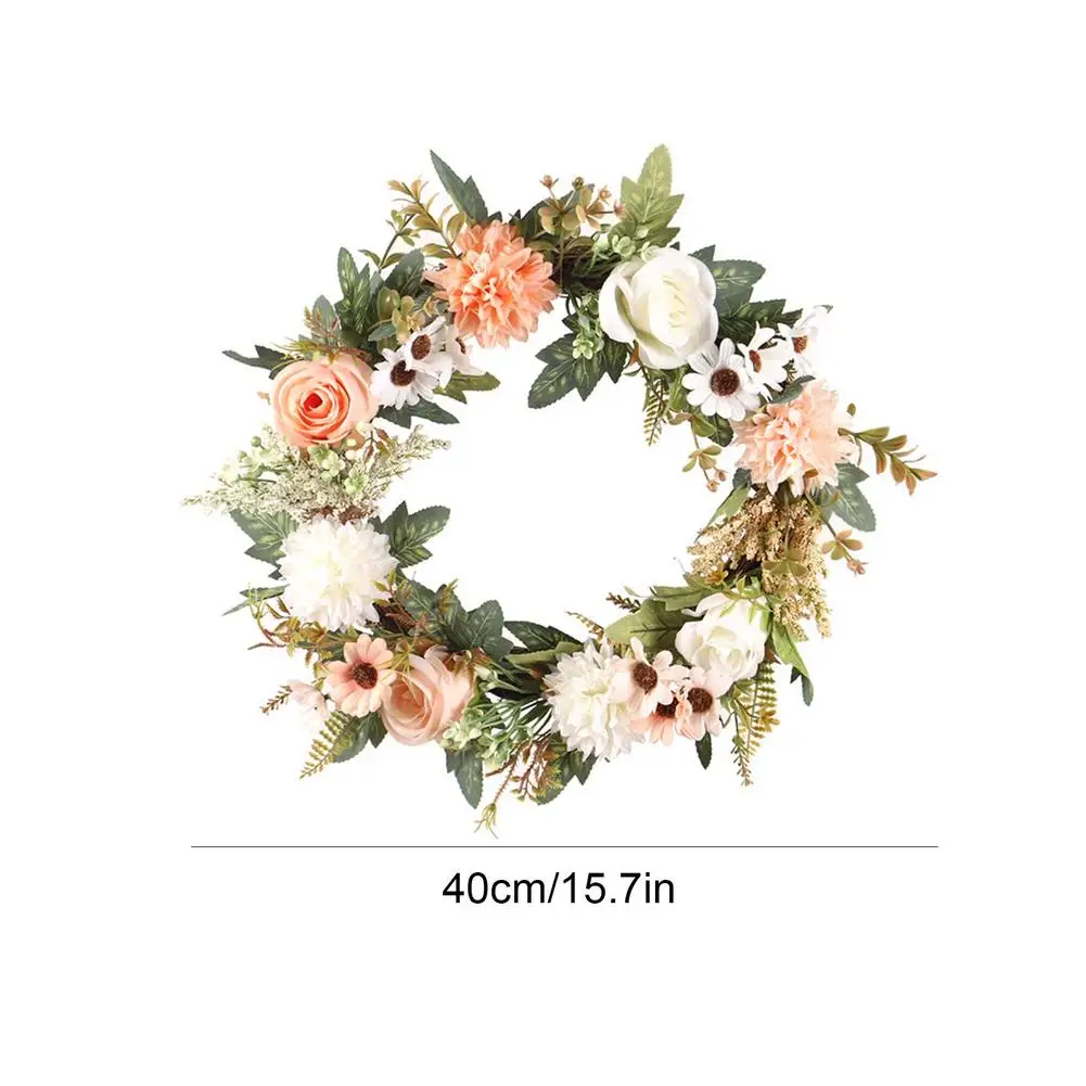 

Christmas Rattan Wreath Ornaments Hanging Flower Artificial Crafts Home Party Wedding Decoration Christmas Decor Garland Gifts