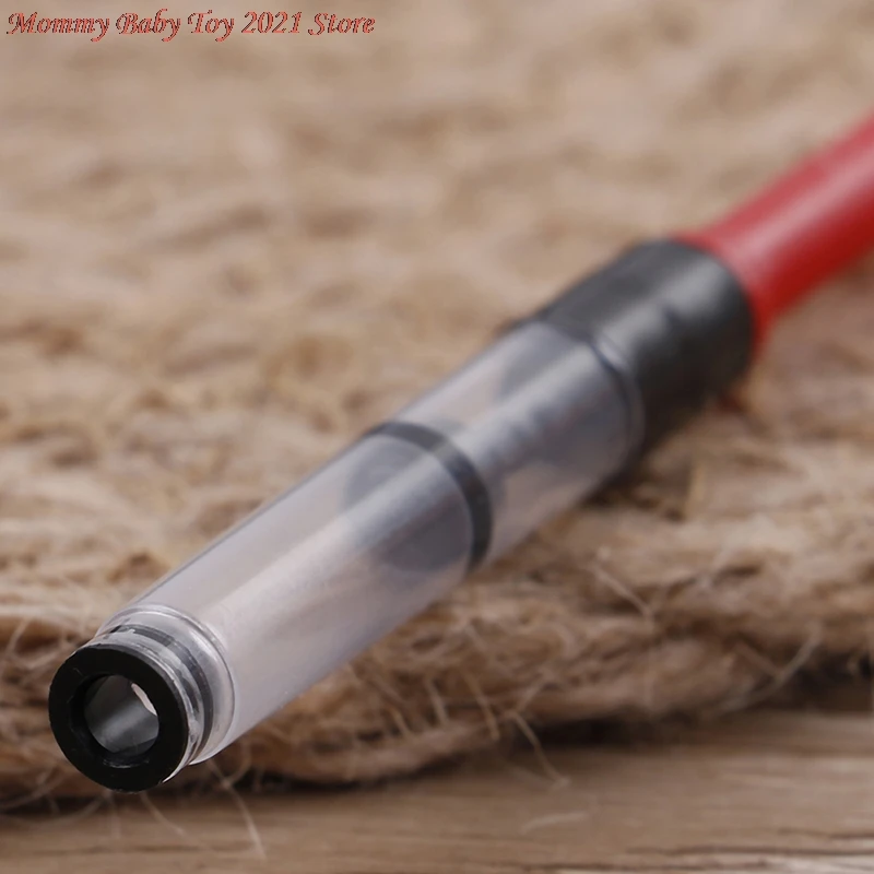 

1pc Universal Fountain Pen Black Red Ink Converter Pump Cartridges Refill Converter 6.5cm Magic Trick
