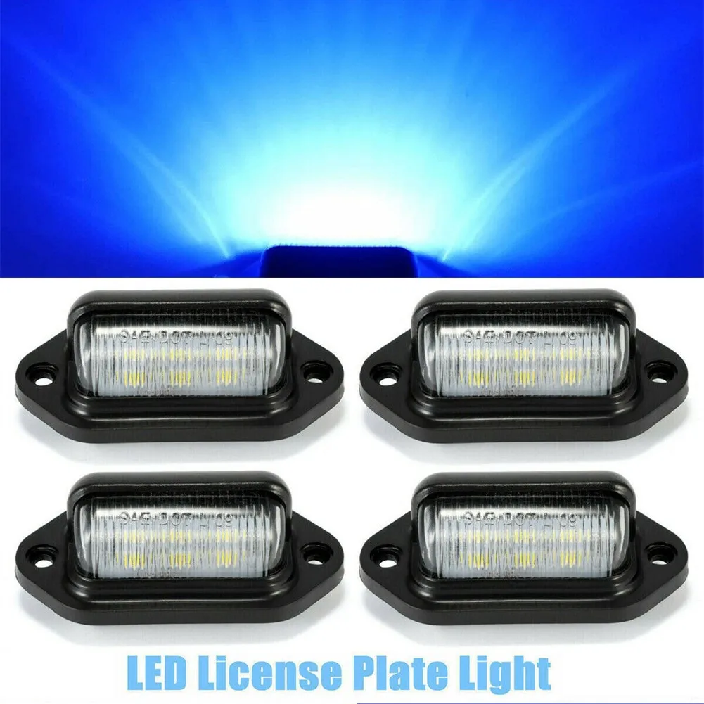 

4 шт., синие 6 светодиосветодиодный, подсветка номерного знака, подсветка двери, лампа Footwell, лампа для лодки, грузовика, прицепа, RV, автомобиль...