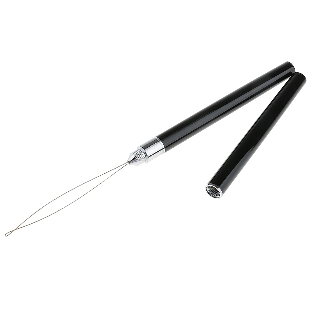 2 в 1 бусины перьевая тянущаяся петля иглы для наращивания волос инструменты