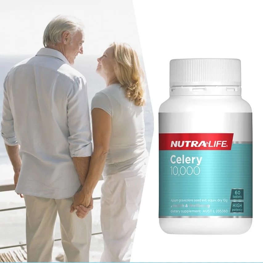 

Nutralife Celery Seed oil 10000mg 60Capsules Supplement for Arthritis Gout Rheumatism Relief Diuretic Fluid Retention Treatment