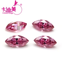 cadermay 7x14mm 3ct marquise cut moissanite diamonds pink color loose stones wholsale price lab grown moissanite