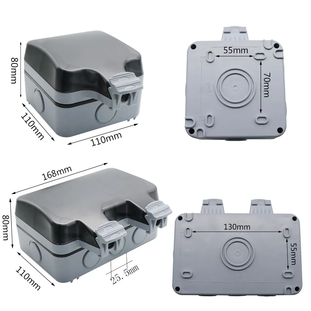 Водонепроницаемая уличная настенная розетка IP66 13 а 16 А 250 В | Строительство и