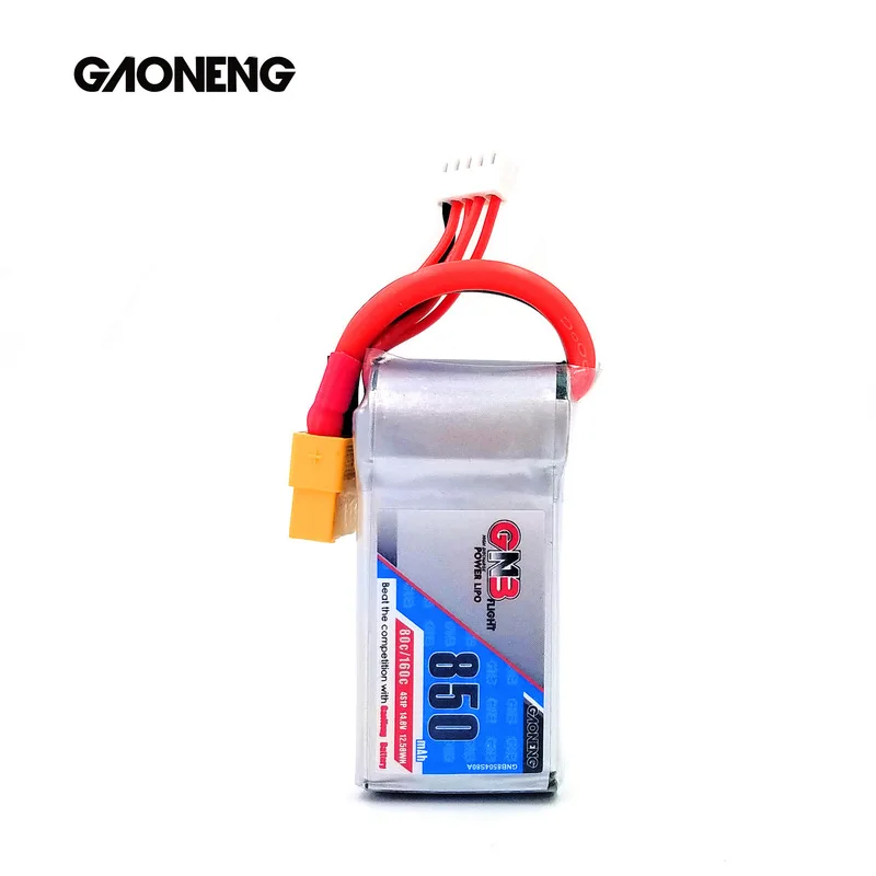 Gaoneng GNB 14 8 V 850mAh 4s 80C/160C Lipo аккумулятор XT60 XT30 для FPV BetaFPV дрона квадрокоптера iFlight Green